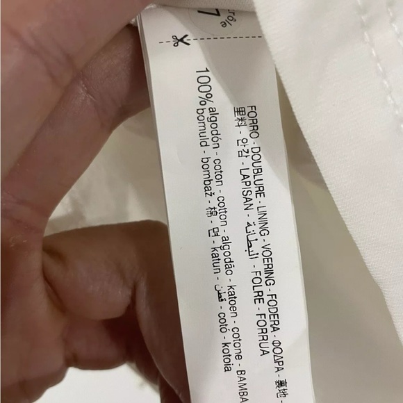 Zara METALLIC THREAD T-SHIRT VEST Size Small Embroidered Eyelet Top - Picture 9 of 10